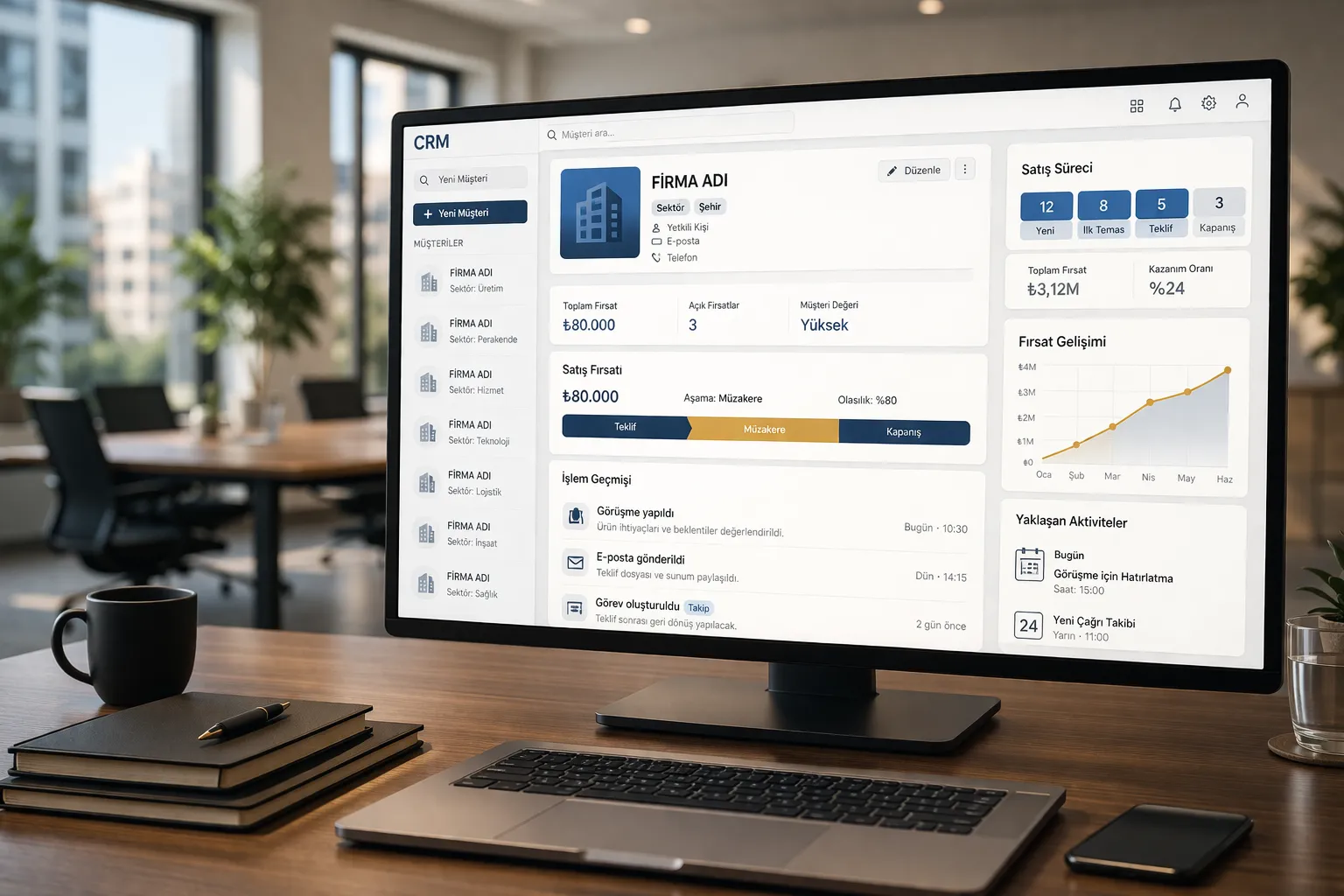 CRM Müşteri İlişkileri Yönetimi Yazılımı - Logo CRM Çözümleri